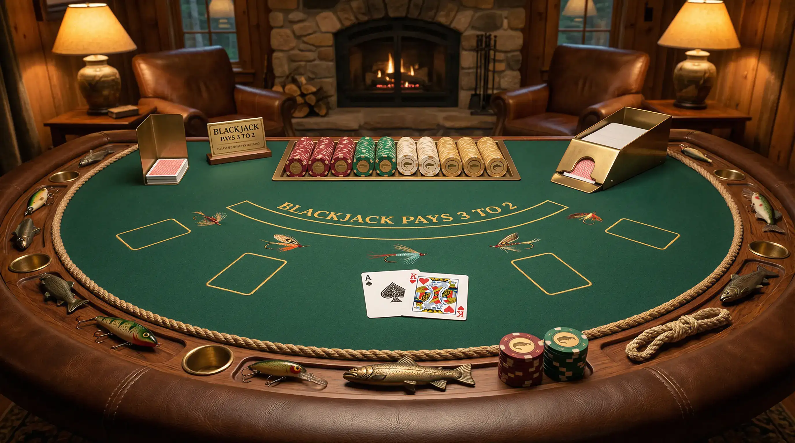 Mesa de Blackjack elegante no zzwin